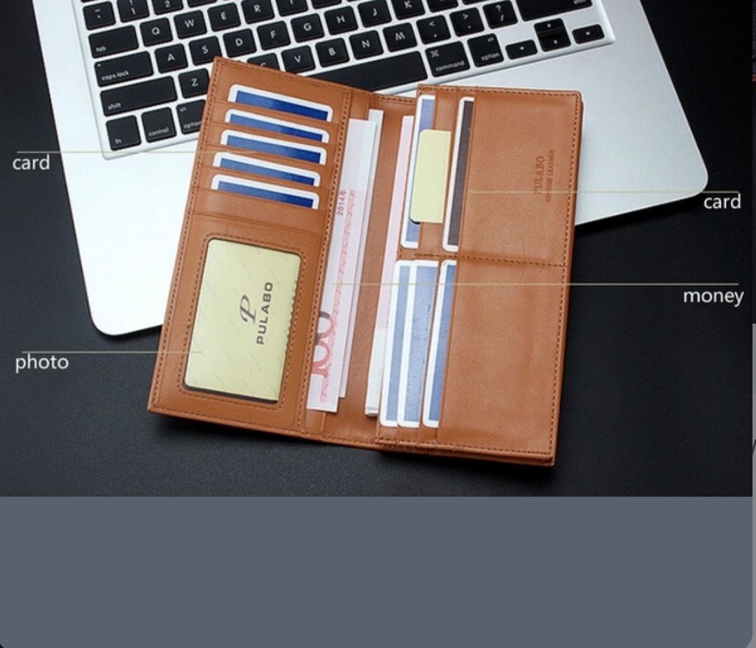 NEW Arrival Korean Men's Long Wallet  รูปที่ 4