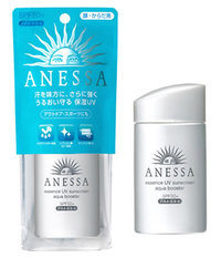 ANESSA (アネッサ) Essemce UV Sunscreen Aqua Booster SPF50+ PA+++ 60ml. สีขาว/สีเทา Made in Japan รูปที่ 1