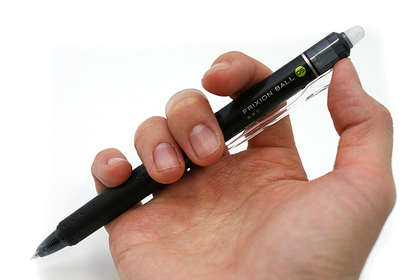 Pilot FriXion Ball Knock Retractable Gel Pen - 0.5 mm - Black Made in Japan รูปที่ 1