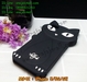 รูปย่อ M942-14 เคสตัวการ์ตูน iPhone 5/5S/SE ลาย Black Cat B รูปที่5