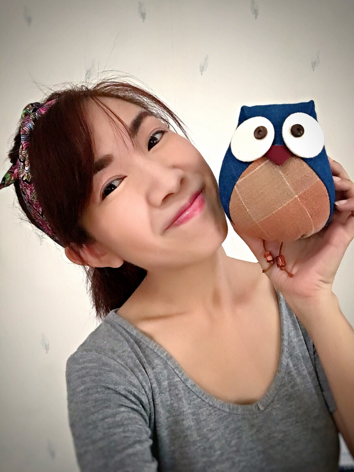 นกฮูก ผ้าทอมือ (งาน handmade) รูปที่ 2