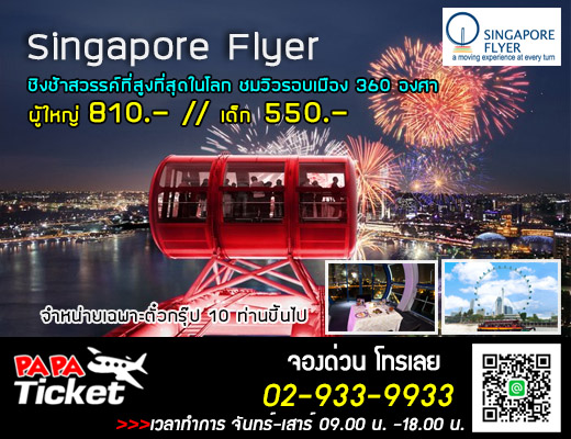 บัตรสิงคโปร์ฟลายเออร์ Singapore Flye  รูปที่ 1