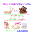 Bodywax & Eyebrow tattoo 