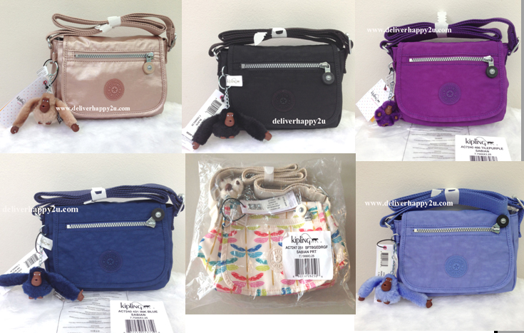 Kipling ของแท้จาก USA ของใหม่ป้ายห้อย มือ 1 อุปกรณ์ครบพร้อมถุง รุ่น sabian มีหลายแบบหลายสีค่ะ รูปที่ 1