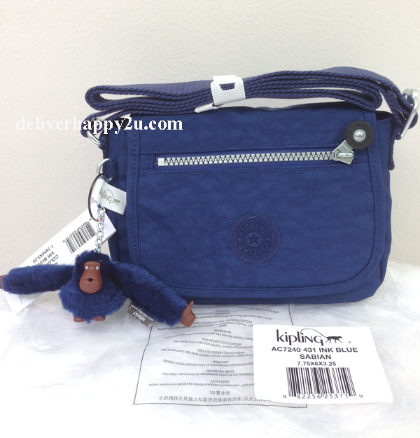 กระเป๋า Kipling ของใหม่ป้ายห้อย ของแท้จาก USA outlet กระเป๋าสะพาย กระเป๋าสะพายข้าง กระเป๋าสะพายไหล่ Kipling Sabian crossbody bag สีน้ำเงิน รูปที่ 1