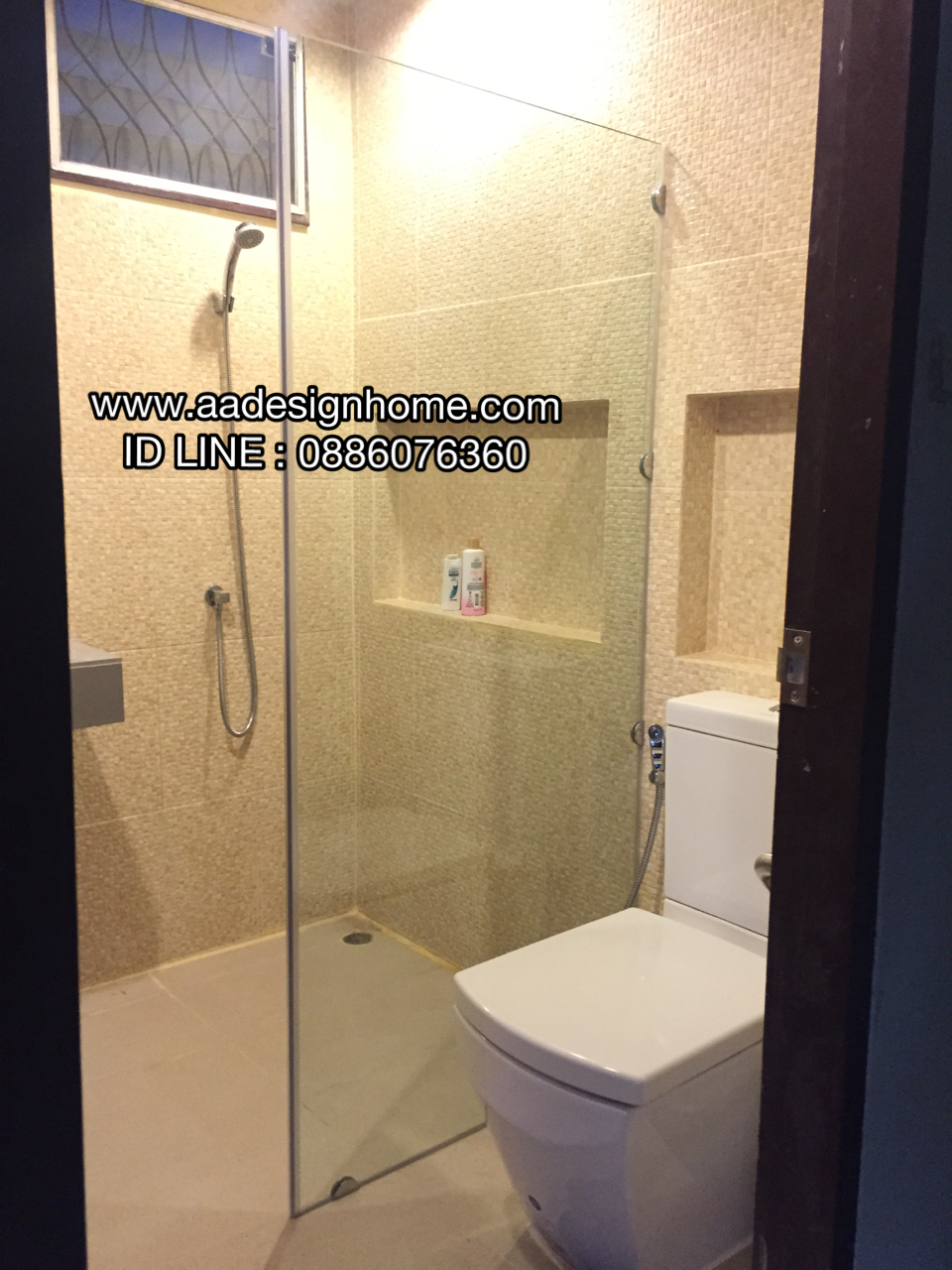•	ติดตั้ง ฉากกั้นอาบน้ำ กั้นกระจกห้องน้ำ กระจเทมเปอร์ หนา 10 มิล ราคาถูกกว่าห้าง 30-40% รูปที่ 1