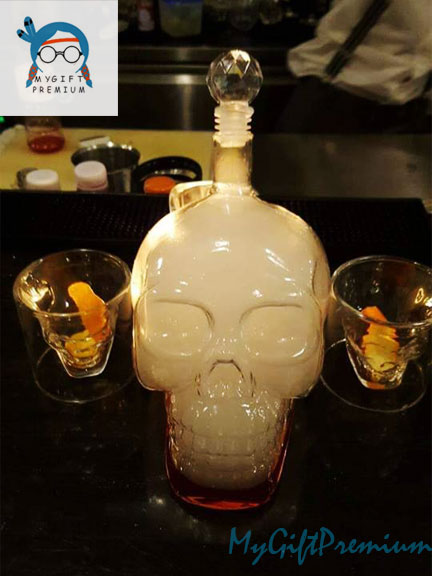 ขวดใส่เหล้าหัวกะโหลก 1000ML.(crystal head) รูปที่ 7