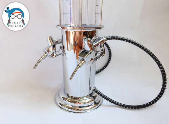 หลอดเบียร์ปั้มน้ำมัน,หลอดเบียร์ 1 ลิตร 2หัวจ่าย แบ่งได้2น้ำคะ(Bar Butler Liquor Pump) รูปที่ 5