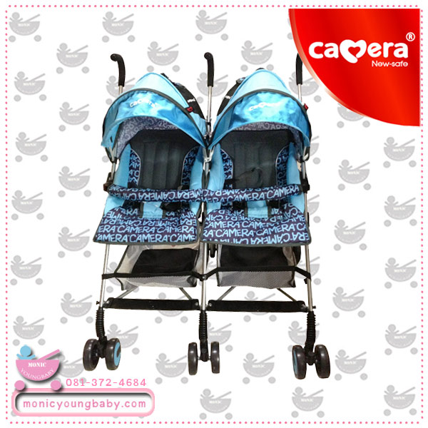 รถเข็นเด็กแฝดcamera รถแฝดคาเมร่า รถเข็นแฝดcamerababy สินค้ารับประกันจากบริษัท 2 ปีเต็ม รูปที่ 3