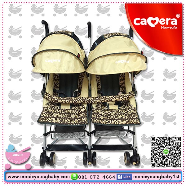 รถเข็นเด็กแฝดcamera รถแฝดคาเมร่า รถเข็นแฝดcamerababy สินค้ารับประกันจากบริษัท 2 ปีเต็ม รูปที่ 7