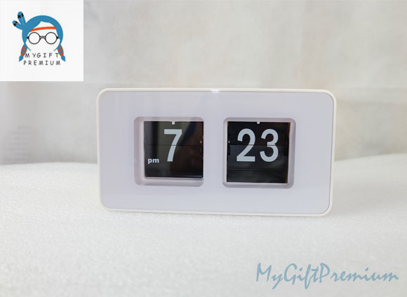 นาฬิกาตั้งโต๊ะ นาฬิกาCreative Auto flip clock นาฬิกาบานพับ รูปที่ 2