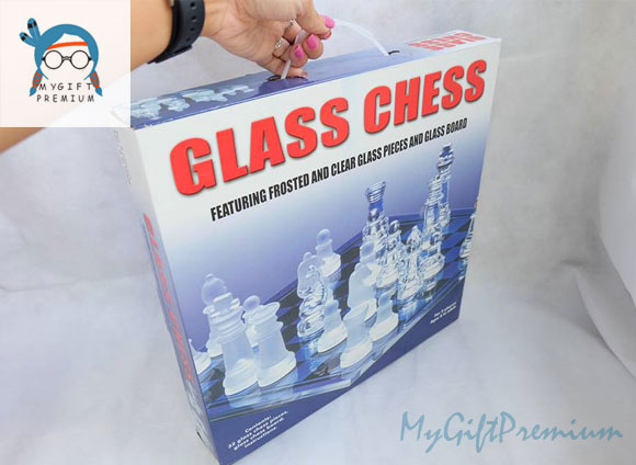 ชุดหมากรุกฝรั่ง อะครีลิก เกมส์กระดานหมากรุกฝรั่ง หมากรุกแก้ว ,(GLASS CHESS SET) รูปที่ 7