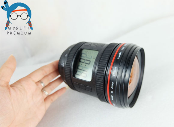 นาฬิกาดิจิตอล #นาฬิกาตั้งปลุก #นาฬิกาเลนส์กล้องส่องเพดาน (Camera Lens Alarm Clock) รูปที่ 2