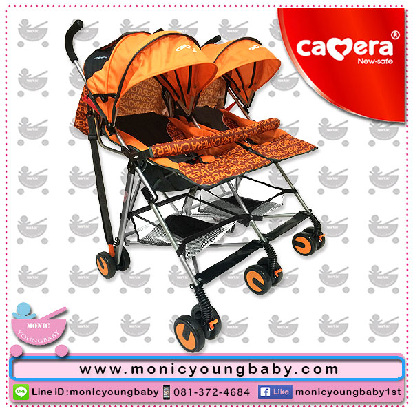 รถเข็นเด็กแฝดcamera รถแฝดคาเมร่า รถเข็นแฝดcamerababy สินค้ารับประกันจากบริษัท 2 ปีเต็ม รูปที่ 5