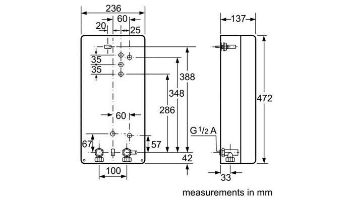 เครื่องทำน้ำร้อน ซีเมนท์ SIEMENS รุ่น DH12103 รูปที่ 2