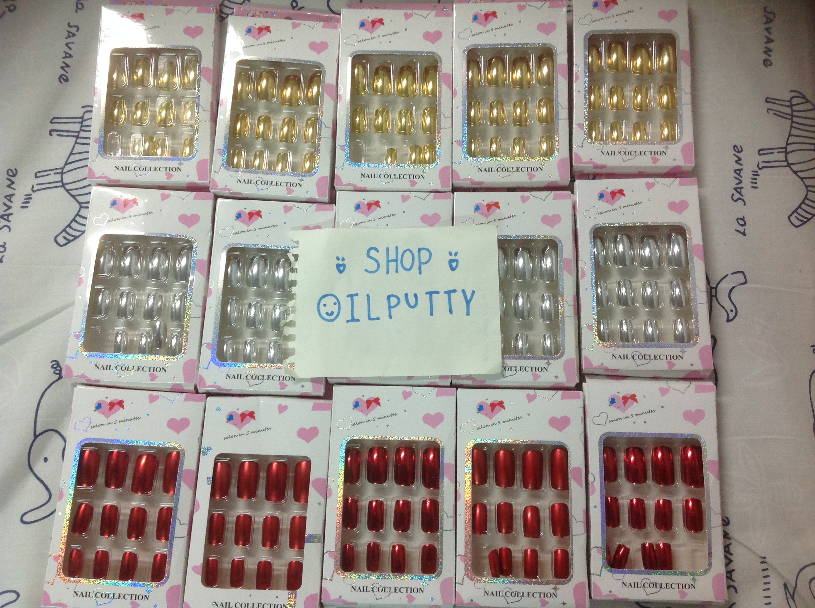Metallic False Nails เล็บปลอมสีเมทัลลิค สุดฮิต รูปที่ 2