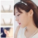 รูปย่อ ต่างหูคริสตัล ทรงโค้งหรูหราใหม่แฟชั่นเกาหลีสวย Crystal Earrings นำเข้า สีเงิน - พร้อมส่งW731 รูปที่2