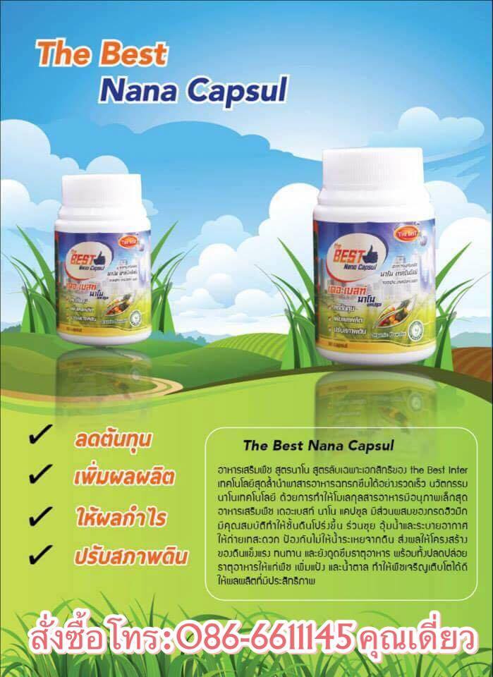 อาหารเสริมพืช เดอะเบสท์นาโนแคปซูล ขนาด 120 แคปซูล ช่วยลดต้นทุน เพิ่มผลผลิต ปรับสภาพดิน เหมาะกับพืชผักทุกชนิด ทั้งพืชสวน พืชไร่ พืชผลและไม้ดอกไม้ประดับ รูปที่ 5