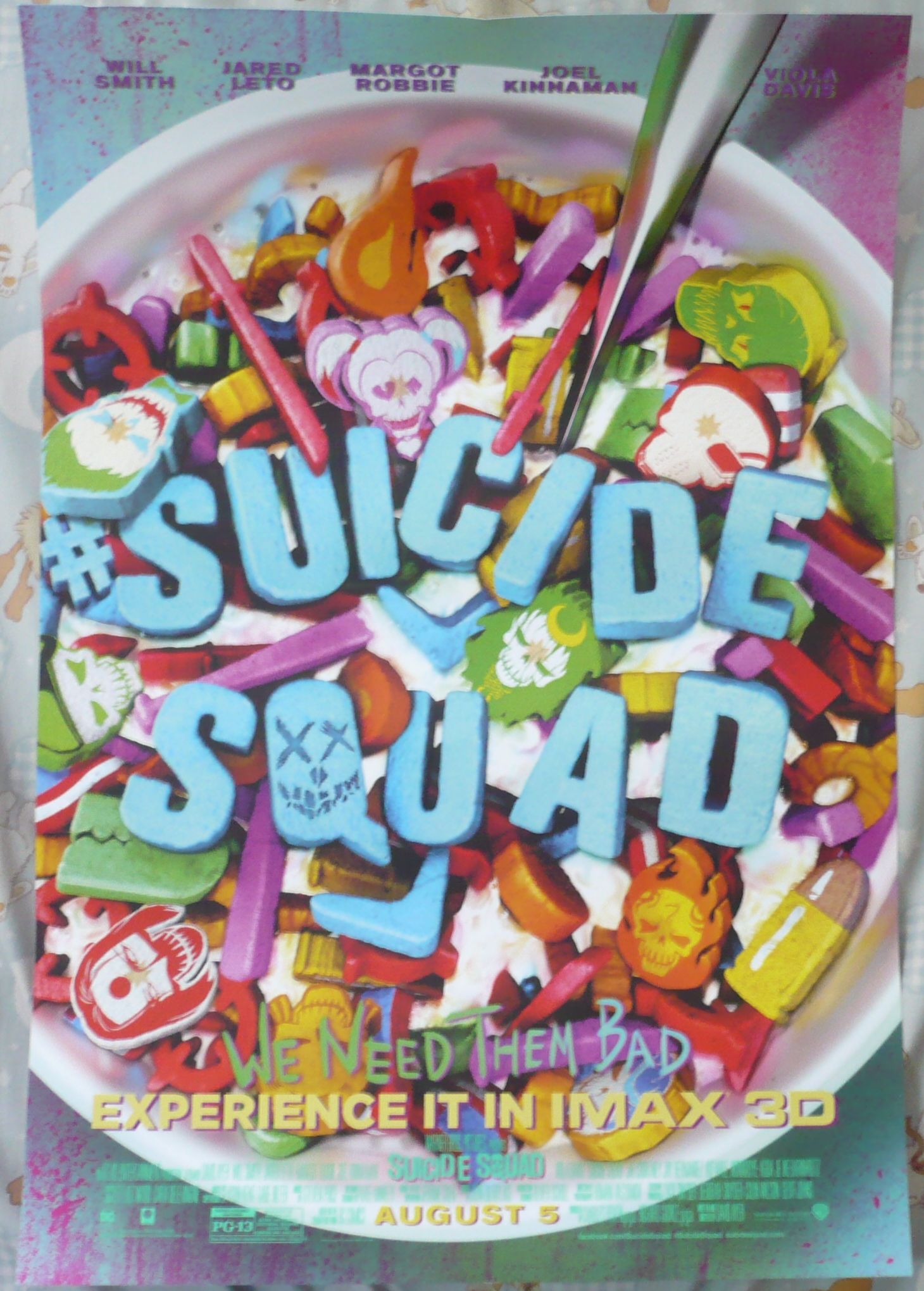โปสเตอร์ภาพยนตร์ Suicide Squad (ทีมพลีชีพมหาวายร้าย) รูปที่ 1