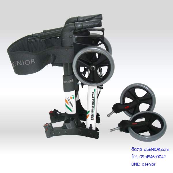 qSENIOR รถเข็นช่วยเดิน หัดเดิน Rollator  รุ่น TN01 รถเข็นผู้สูงอายุ ผู้ป่วย รถเข็นช่วยเดิน หัดเดิน น้ำหนักเบา รูปที่ 5