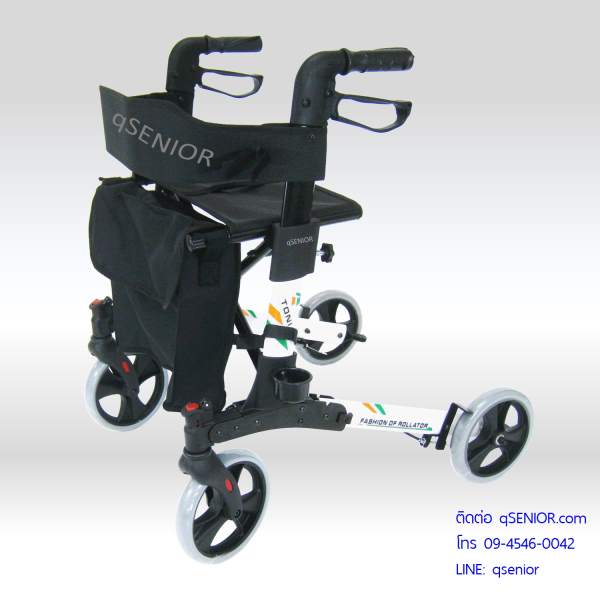 qSENIOR รถเข็นช่วยเดิน หัดเดิน Rollator  รุ่น TN01 รถเข็นผู้สูงอายุ ผู้ป่วย รถเข็นช่วยเดิน หัดเดิน น้ำหนักเบา รูปที่ 4