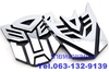 รูปย่อ สติ๊กเกอร์โลโก้ทรานฟอร์เมอร์ 3D Sticker Transformers Autobot & Decepticon รูปที่1
