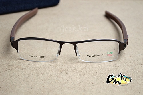 กรอบ แว่นตา Tag (Tag-10) ทรงครึ่งกรอบสีน้ำตาล รูปที่ 6