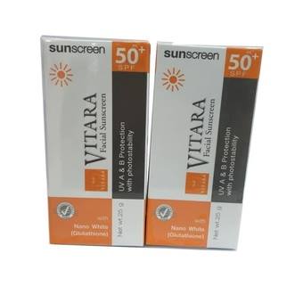 Vitara Facial Sunscreen SPF50 ไวทาร่า เฟเซียล ซันสกรีน เอสพีเอฟ ขนาด 25 กรัม รูปที่ 1