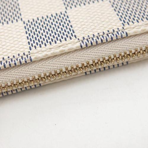 กระเป๋าหลุยส์วิตตอง LOUIS VUITTON DAMIER AZUR POCHETTE Used Like New มือสองของแท้ รูปที่ 6
