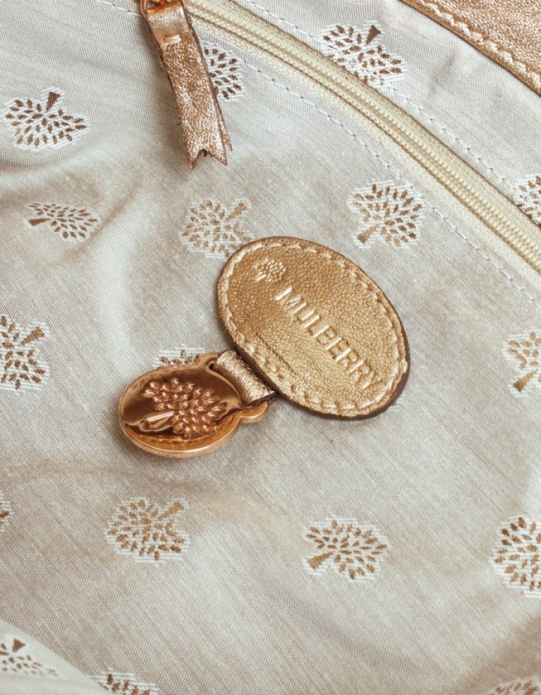 กระเป๋ามัลเบอร์รี่ Mulberry Oversized Alexa Grainy Metallic Leather Used Like New มือสองของแท้ - พร้อมส่ง ราคา29900บาท รูปที่ 3