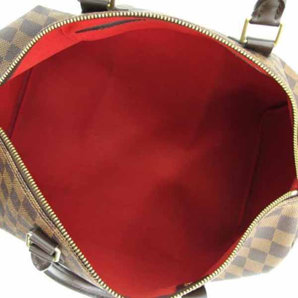  กระเป๋าหลุยส์วิตตอง LOUIS VUITTON DAMIER EBENE CANVAS SPEEDY 35 Used Like New มือสองของแท้ รูปที่ 5