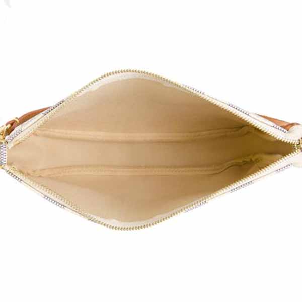 กระเป๋าหลุยส์วิตตอง LOUIS VUITTON DAMIER AZUR POCHETTE Used Like New มือสองของแท้ รูปที่ 4