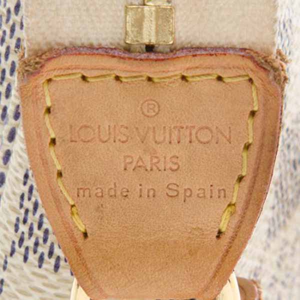กระเป๋าหลุยส์วิตตอง LOUIS VUITTON DAMIER AZUR POCHETTE Used Like New มือสองของแท้ รูปที่ 5