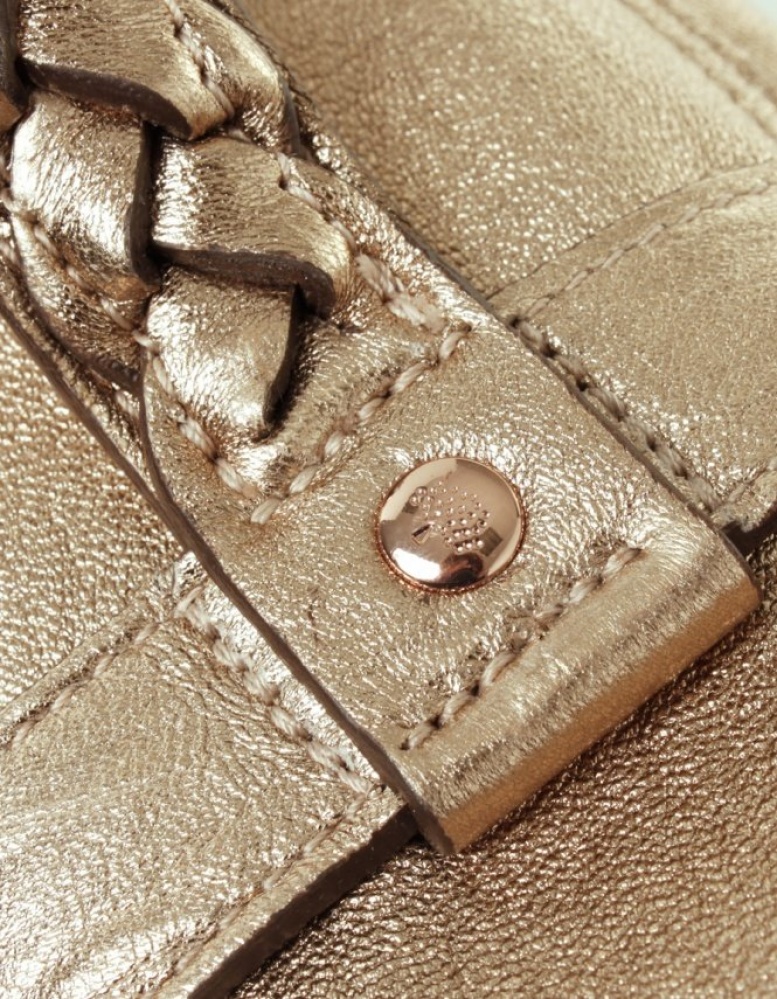 กระเป๋ามัลเบอร์รี่ Mulberry Oversized Alexa Grainy Metallic Leather Used Like New มือสองของแท้ - พร้อมส่ง ราคา29900บาท รูปที่ 4