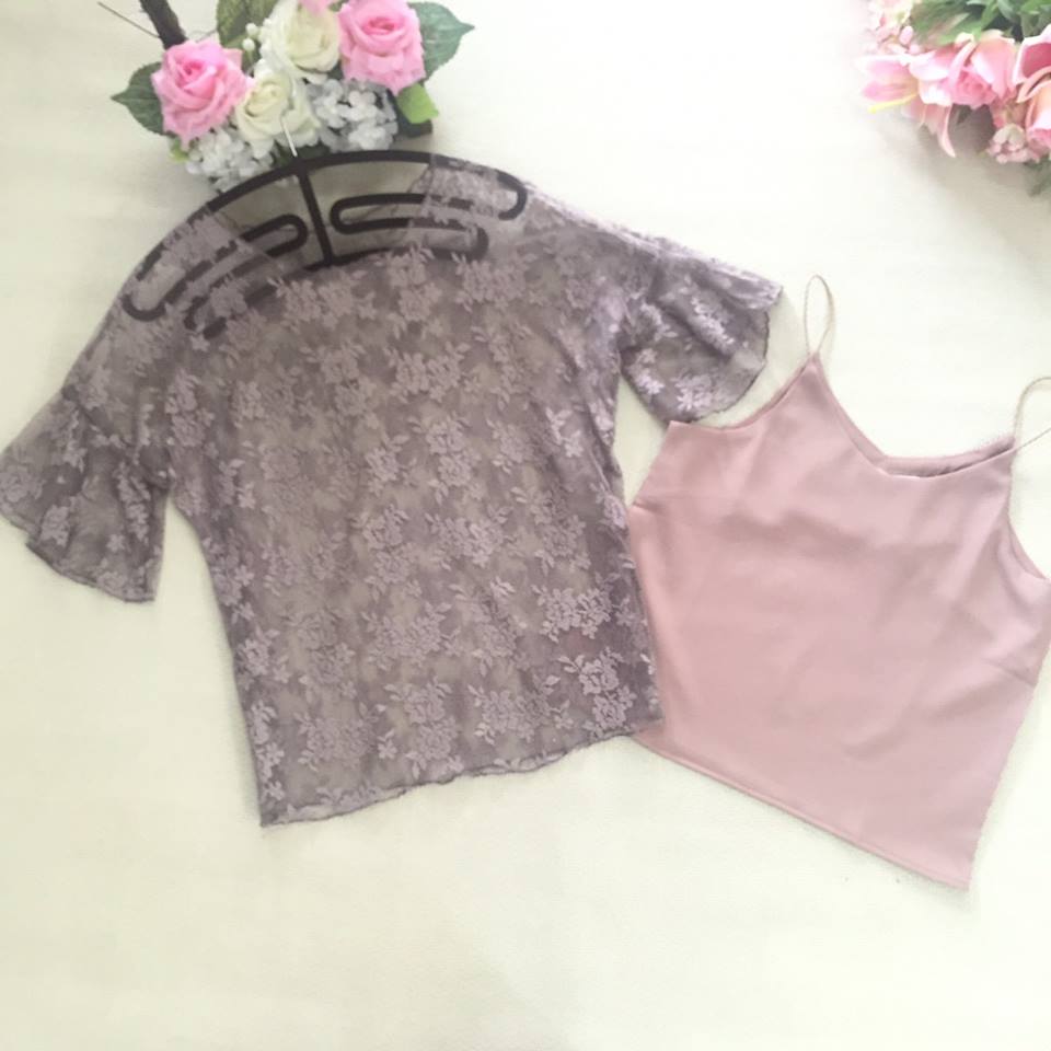 เสื้อผ้าลูกไม้เนื้อดีสีน้ำตาล รูปที่ 7