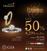 รูปย่อ ที่สุดแห่งความงดงาม ที่คุณสัมผัสได้ แหวนเพชรน้ำ 100 V.3 D-Excellent เซอร์ GIA : By Aurora Diamond  รูปที่2