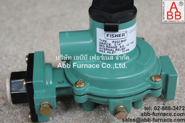 [ใหม่] Fisher Loc 870 Type R222-BAF Gas Regulator (วาลว์ปรับแรงดันแก๊ส)