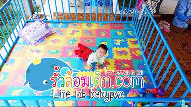 ขาย คอกกั้นเด็ก ที่กั้นเด็ก รั้วกั้นเด็ก pvc อย่างหนา ราคาถูกมาก ส่งถึงบ้าน รูปที่ 5