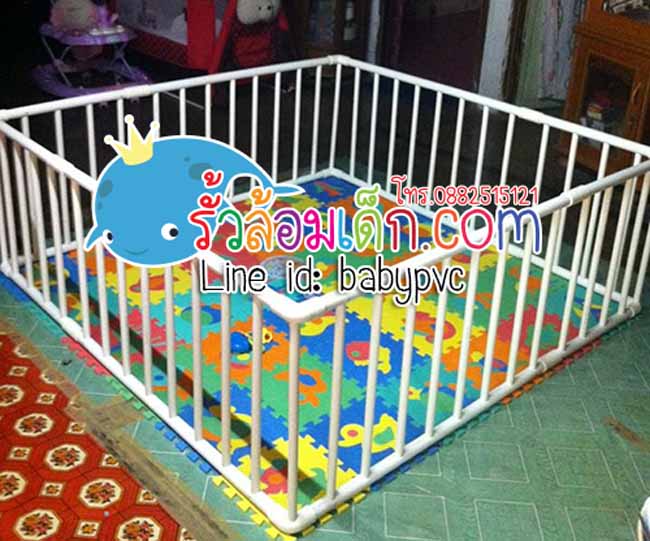 ขาย คอกกั้นเด็ก ที่กั้นเด็ก รั้วกั้นเด็ก pvc อย่างหนา ราคาถูกมาก ส่งถึงบ้าน รูปที่ 7
