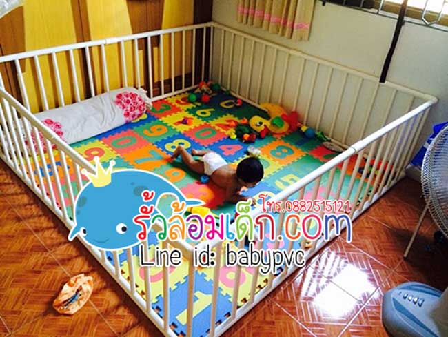 ขาย คอกกั้นเด็ก ที่กั้นเด็ก รั้วกั้นเด็ก pvc อย่างหนา ราคาถูกมาก ส่งถึงบ้าน รูปที่ 6