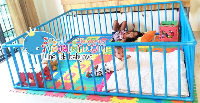 ขาย คอกกั้นเด็ก ที่กั้นเด็ก รั้วกั้นเด็ก pvc อย่างหนา ราคาถูกมาก ส่งถึงบ้าน รูปที่ 4