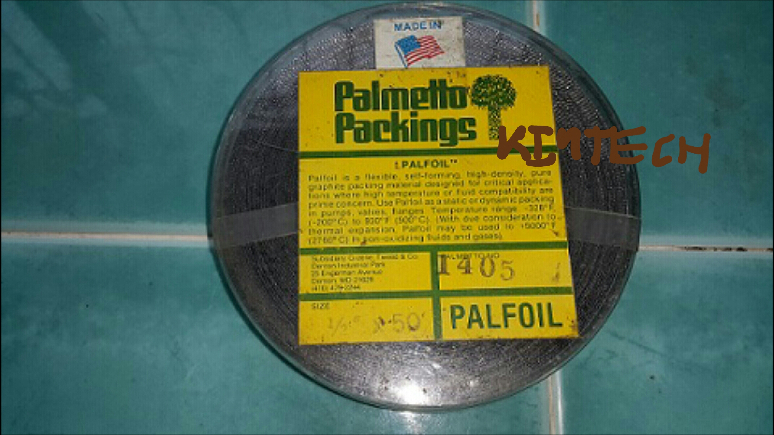 ปะเก็นเทปกราไฟต์ palmetto palfoil flexible graphite tape รุ่น 1405 จากอเมริกา รูปที่ 1