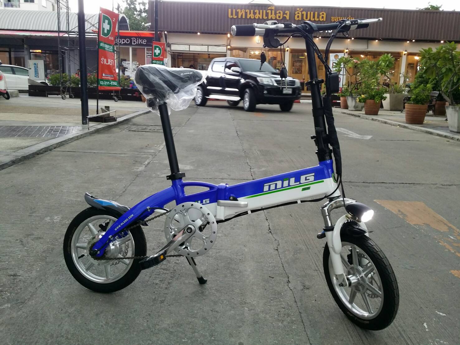 จักรยานไฟฟ้าebike พับเล็ก น้ำหนักเบา แบตฯในเฟรม14นิ้ว รูปที่ 1