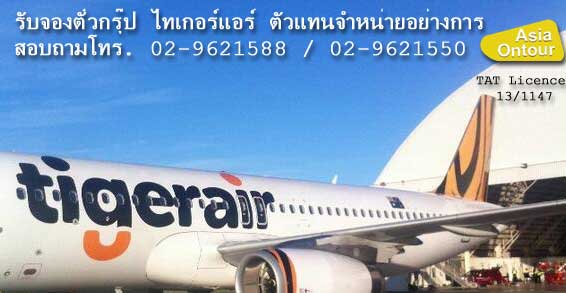 Tiger air Groups booking รับจองตั๋วกรุ๊ปไทเกอร์แอร์ทุกเส้นทาง โทร 02-9621588 รูปที่ 2