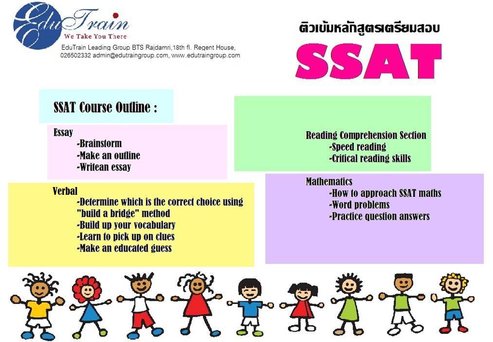 SSAT, ติวSSAT, สอบSSAT, เรียนSSAT รูปที่ 1