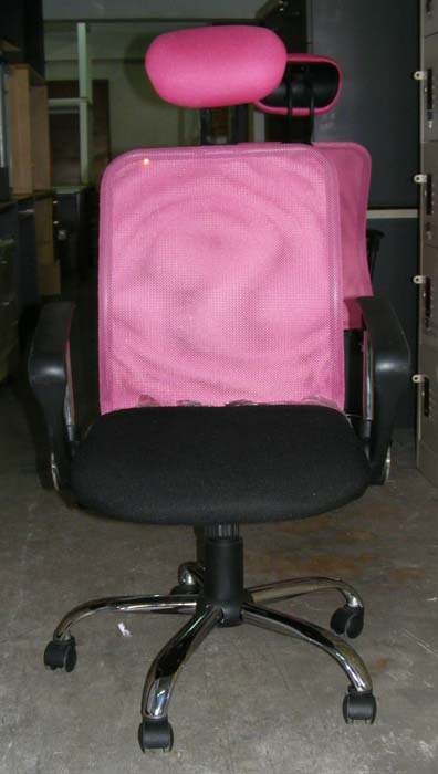 เก้าอี้สำนักงานมือสอง สีชมพู (มีจำนวน3) รูปที่ 1