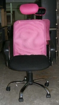 เก้าอี้สำนักงานมือสอง สีชมพู (มีจำนวน3)