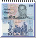 ขายธนบัตรไทยชนิดราคา 50 บาท แบบ 15