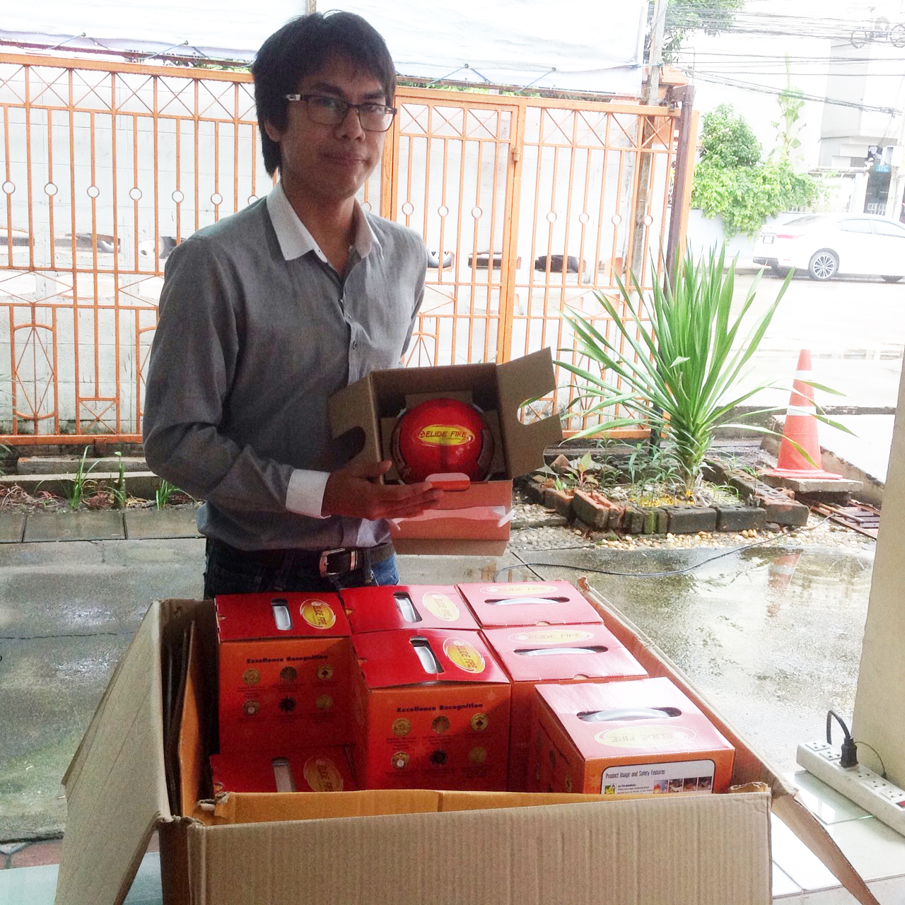 ลูกบอลดับเพลิง (อิไลด์ไฟร์) Elide Fire Extinguishing Ball  รูปที่ 2
