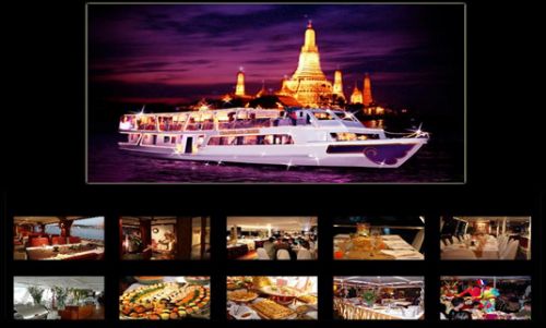 ล่องเรือทานอาหาร ล่องเรือดินเนอร์ เรือ เจ้าพระยาครุยส์ chaophraya cruise รูปที่ 1
